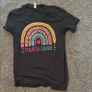 Fourth Grade Rainbow Teacher T-Shirt